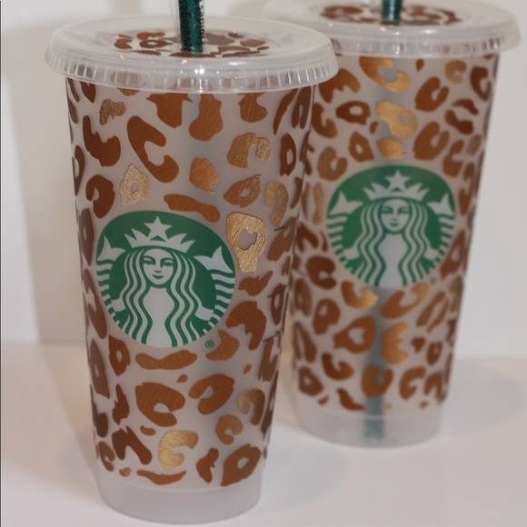 Cheetah print Starbucks cold cup - Picture 3 of 16